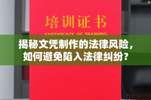 柳林揭秘文凭制作的法律风险，如何避免陷入法律纠纷？